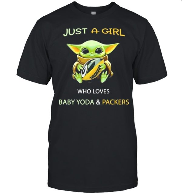 Just A Girl Who Loves Baby Yoda And Packers 2021 Shirt