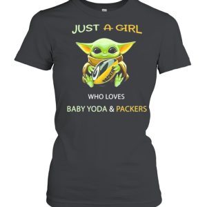 Just A Girl Who Loves Baby Yoda And Packers 2021 Shirt 2