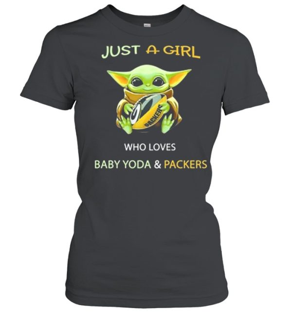 Just A Girl Who Loves Baby Yoda And Packers 2021 Shirt