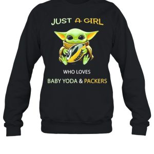 Just A Girl Who Loves Baby Yoda And Packers 2021 Shirt 4