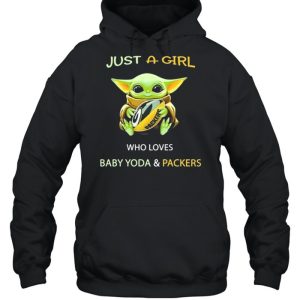 Just A Girl Who Loves Baby Yoda And Packers 2021 Shirt 5