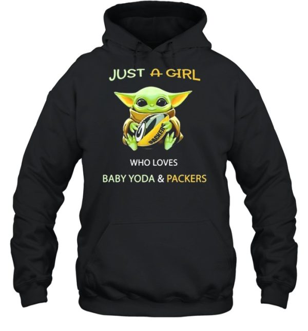 Just A Girl Who Loves Baby Yoda And Packers 2021 Shirt