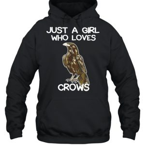 Just A Girl Who Loves Crows for Women Crow and Raven Lovers shirt 5