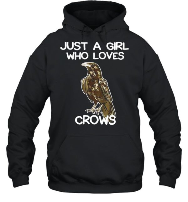 Just A Girl Who Loves Crows for Women Crow and Raven Lovers shirt