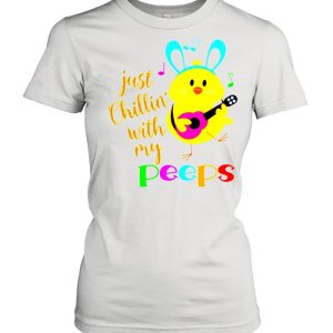 Just Chillinwith my Peeps Costume Easter Bunny Egg shirt 2