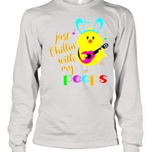 Just Chillinwith my Peeps Costume Easter Bunny Egg shirt 3