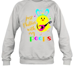 Just Chillinwith my Peeps Costume Easter Bunny Egg shirt 4