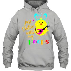 Just Chillinwith my Peeps Costume Easter Bunny Egg shirt 5