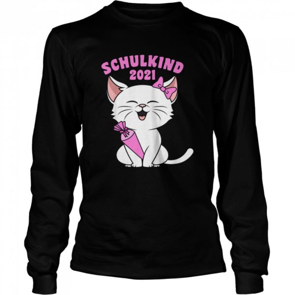Kinder Schulkind 2021 Madchen Katze Katzchen Einschulung Shirt