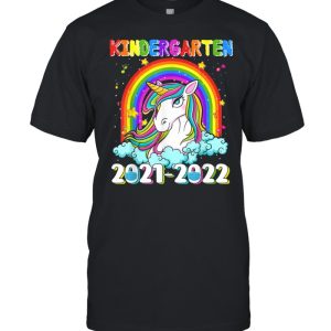 Kindergarten 20212022 Unicorn Rainbow Back To School shirt