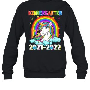 Kindergarten 20212022 Unicorn Rainbow Back To School shirt 4