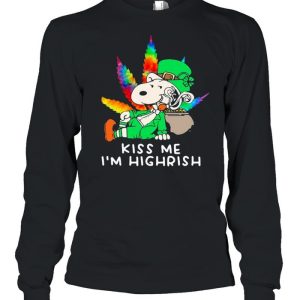 Kiss Me I'm Highrish Snoopy Cannabis Patricks Day shirt 3