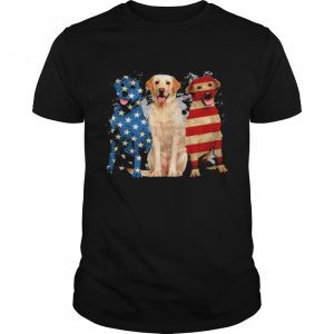 Labrador American flag shirt 1