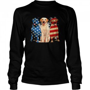 Labrador American flag shirt 3