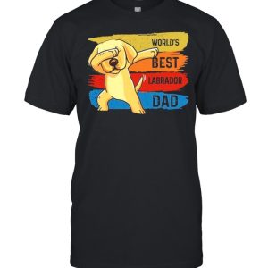 Labrador babbing worlds best Labrador dad shirt