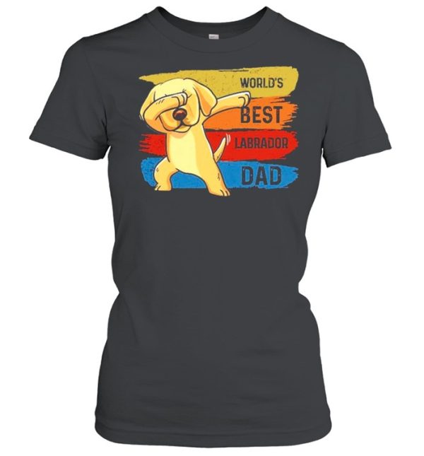 Labrador babbing worlds best Labrador dad shirt