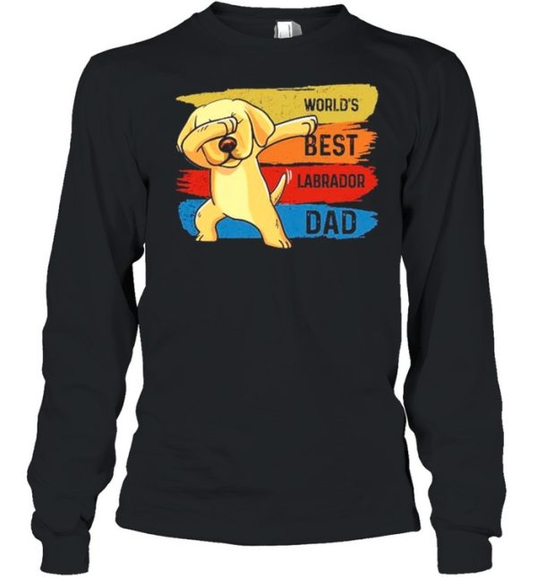 Labrador babbing worlds best Labrador dad shirt