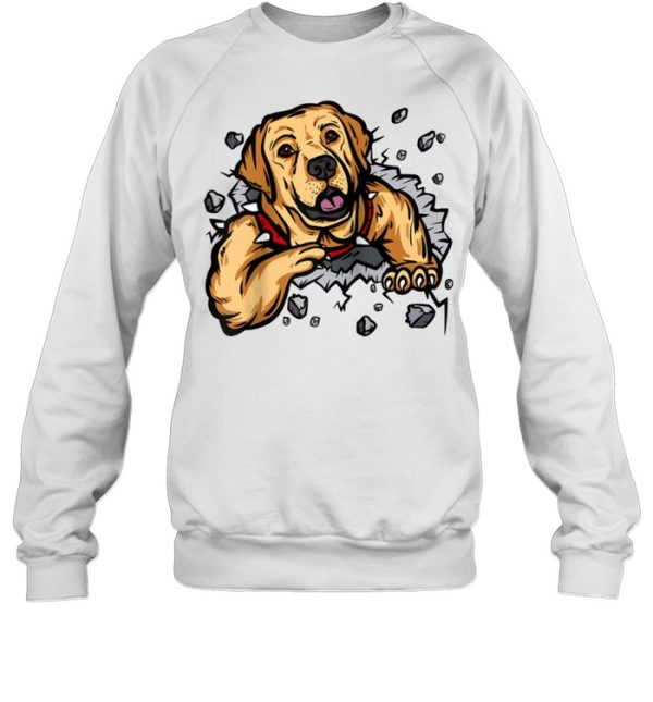 Labrador in Wall Dog Holder Idea, Stones shirt