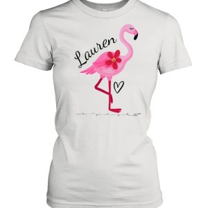 Lauren Personalized Pink Flamingo Shirt 2