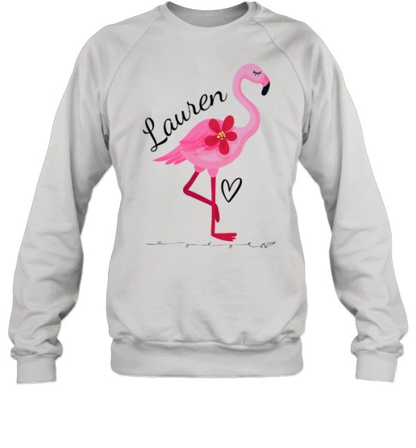 Lauren Personalized Pink Flamingo Shirt