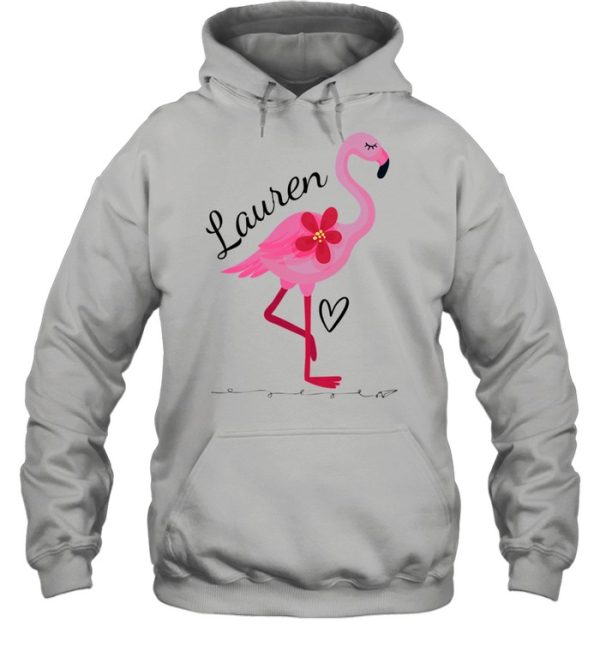 Lauren Personalized Pink Flamingo Shirt