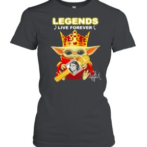 Legends Live Forerver Jackson Men Baby Yoda Queen shirt