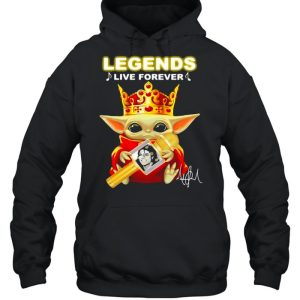 Legends Live Forerver Jackson Men Baby Yoda Queen shirt 5