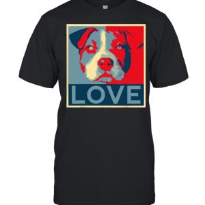 Love Pitbull face shirt 1