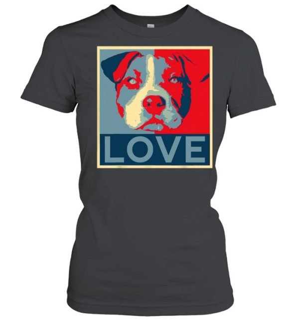 Love Pitbull face shirt