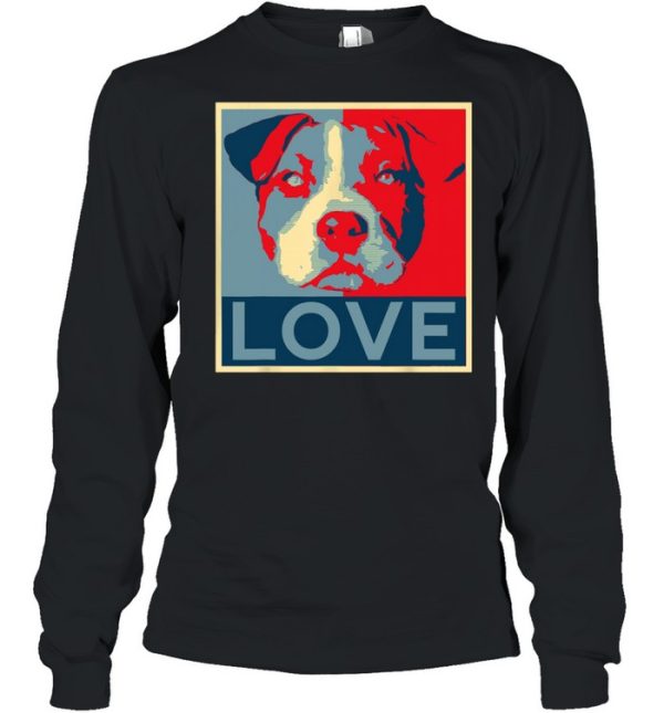 Love Pitbull face shirt