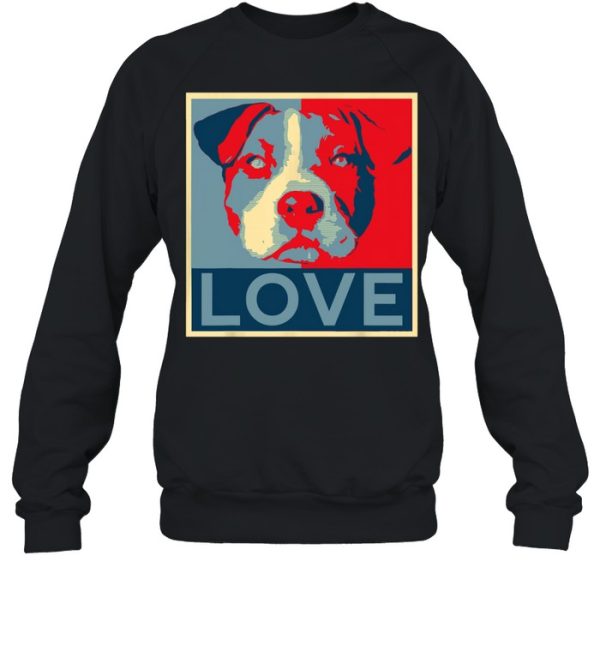 Love Pitbull face shirt