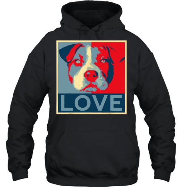 Love Pitbull face shirt