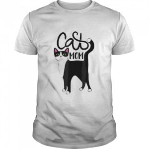 Lovely Black Cat Mom Shirt 1