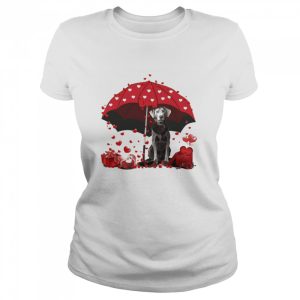 Loving Red Umbrella Silver Labrador Christmas Sweater Shirt 2