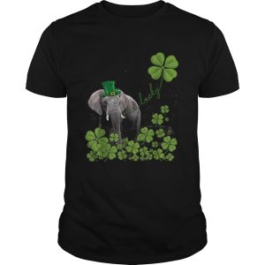 Lucky Elephant Shamrock St Patricks Day shirt