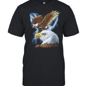 Majestic eagle and lightning shirt