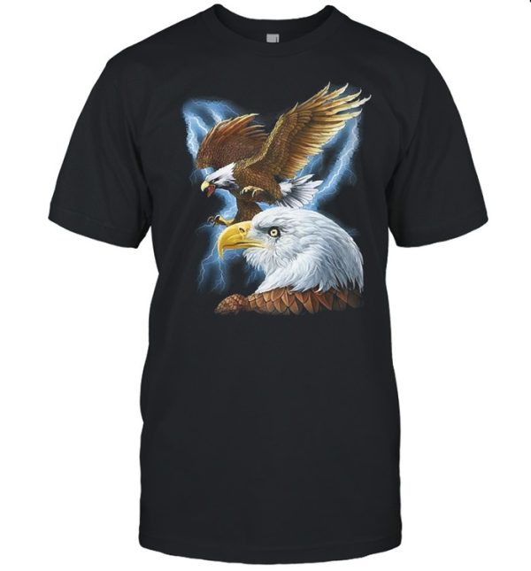 Majestic eagle and lightning shirt