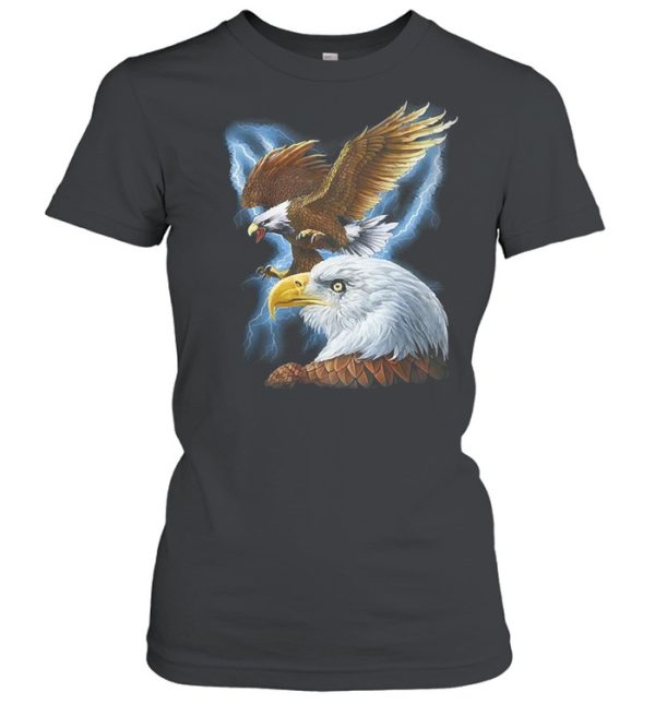 Majestic eagle and lightning shirt