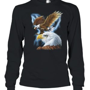 Majestic eagle and lightning shirt 3