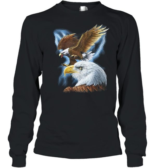 Majestic eagle and lightning shirt