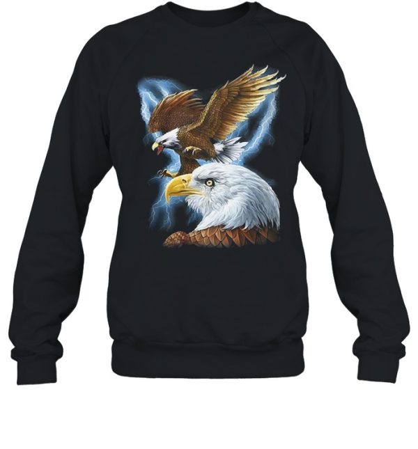 Majestic eagle and lightning shirt