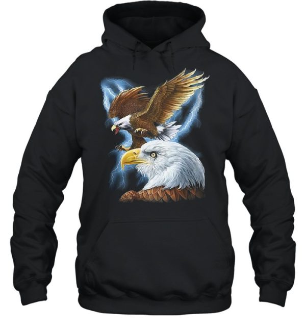 Majestic eagle and lightning shirt