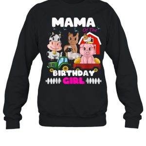 Mama of The Birthday Girl Barnyard Farm Animals Tractor shirt 4