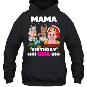 Mama of The Birthday Girl Barnyard Farm Animals Tractor shirt 5