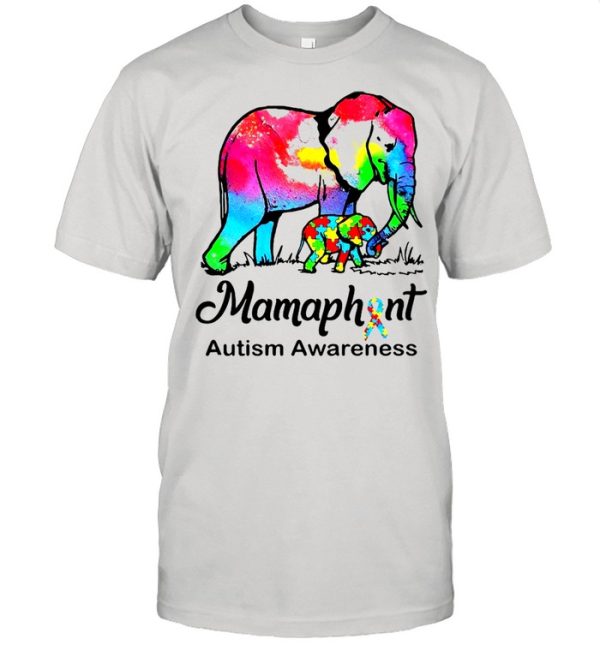 Mamaphent Autism Awareness Elephant LGBT Shirt