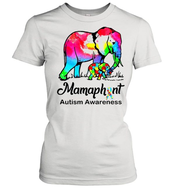 Mamaphent Autism Awareness Elephant LGBT Shirt