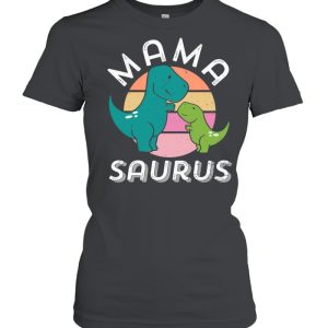 Mamasaurus T Rex Mommy Baby Dinosaur Retro Cute Mother’s Day Shirt