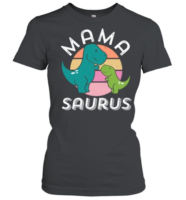 Mamasaurus T Rex Mommy Baby Dinosaur Retro Cute Mother’s Day Shirt