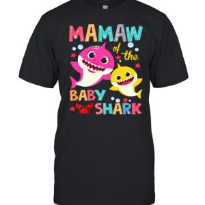 Mamaw Of The Baby Shark Birthday Mamaw Shark shirt