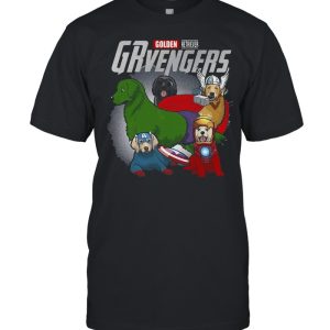 Marvel Avengers Golden Retriever Avengers T shirt 1